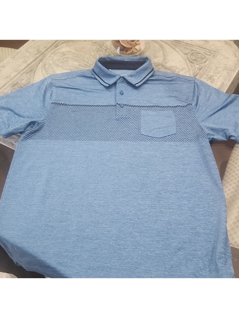 Under Armour Heatgear Loose Fit Polo Golf Shirt Blue Large